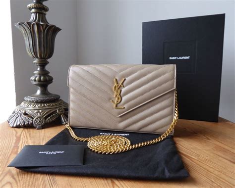 saint laurent matelasse monogram ysl wallet on chain nude powder|SAINT LAURENT Grain De Poudre Matelasse Chevron .